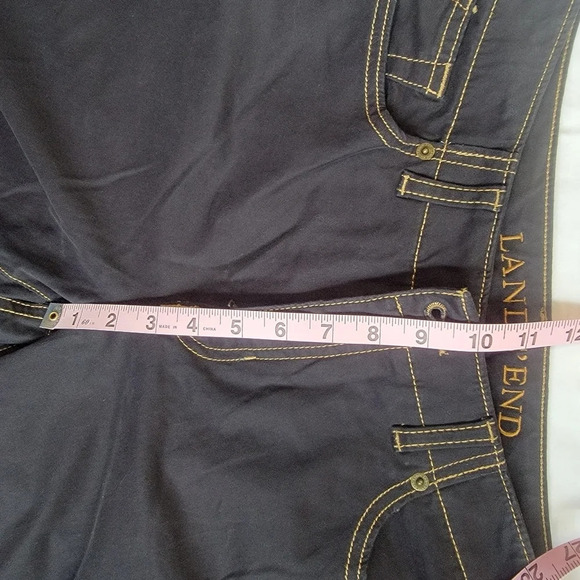 NWOT Lands End Sateen Hollywood Flare Jeans Fit 1 Size 8 - Picture 9 of 12